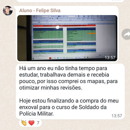 Depoimento de aluno aprovado usando os Mapas Concursos